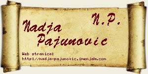 Nadja Pajunović vizit kartica